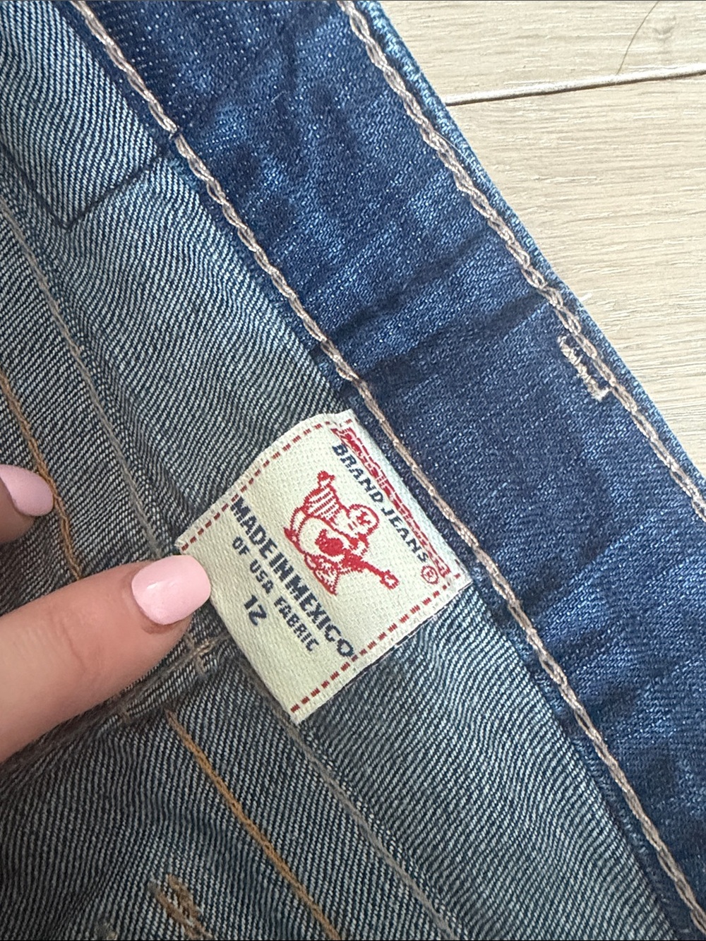 Dark Blue GIRLS True Religion Flared Jeans - Picture 7 of 8